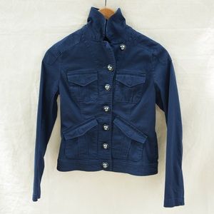 Navy blue button up jacket from express sz XS